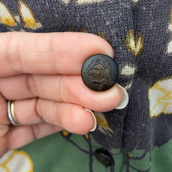 Owl Sweater Cardigan Size S Knitted Dove Brand - Picture 7 of 12